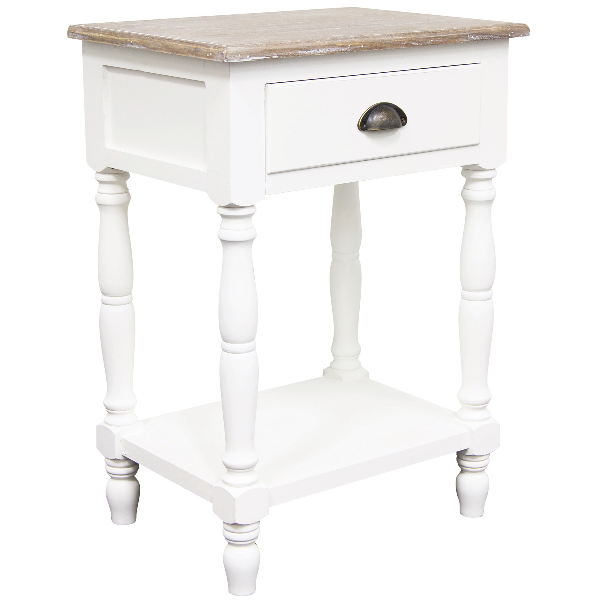 white french provincial bedside tables